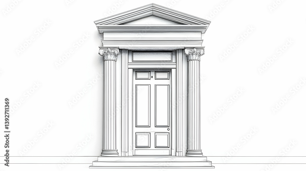drawing on door illustration drawing on door illustration