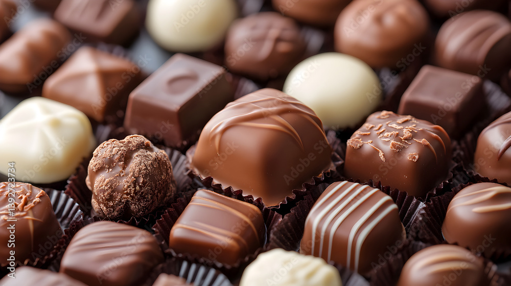 un grupo de variedad de trufas de chocolates elegantes y deliciosos aperitivos un grupo de variedad de trufas de chocolates elegantes y deliciosos aperitivos