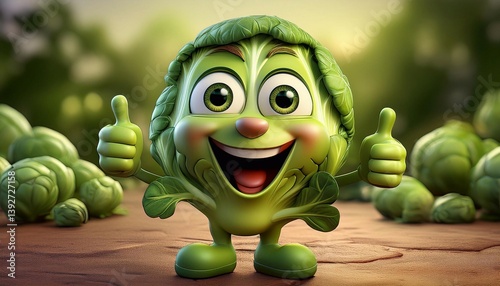 Lustiges Obst und Gemüse Daumen hoch