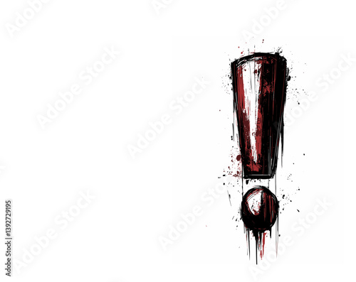 Woman holding hand on head with red exclamation mark and speech bubble. Conceptual creative design. Need for immediate attention and communication. Business concept. problems, cooperation