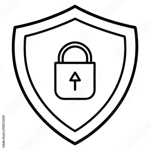 Obraz na płótnie Secure shield security w salonie