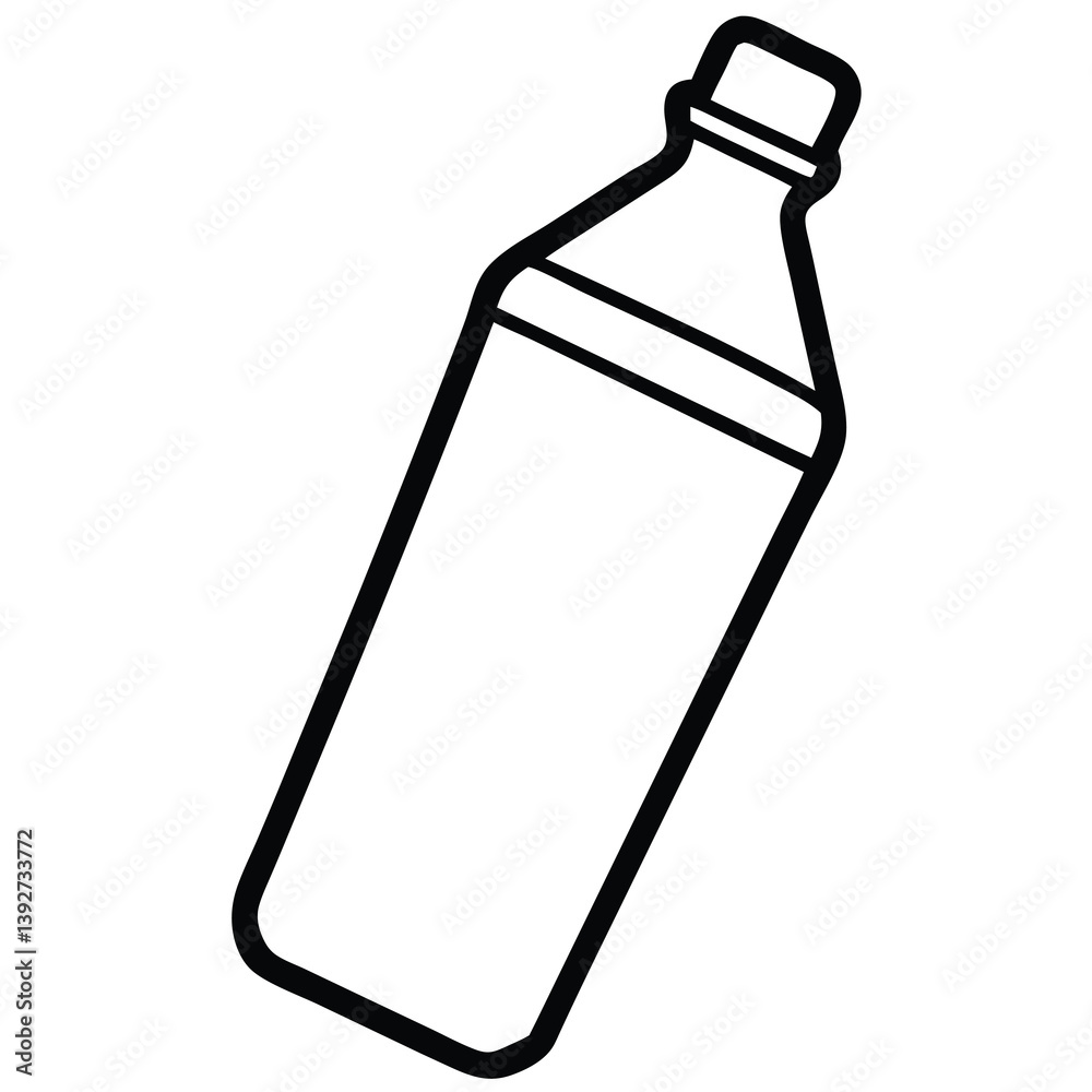 Vector illustration of a bottle