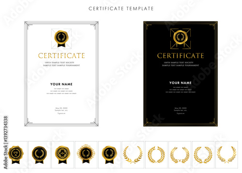 賞状２７５　certificate　award　表彰状　celebration
