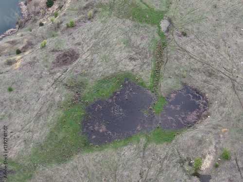 Small Lake on Bentonite soil