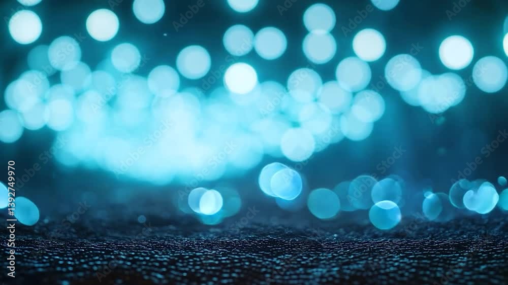 A mesmerizing blue bokeh background creating a dreamy atmosphere for various uses
