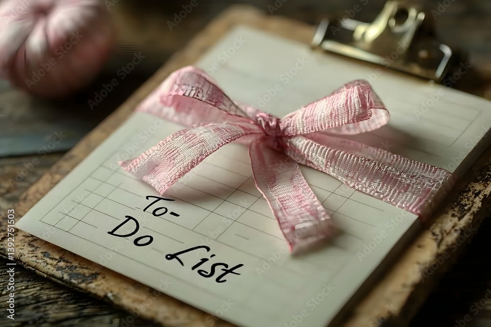 Naklejka premium To Do List on a Blank Gift Card