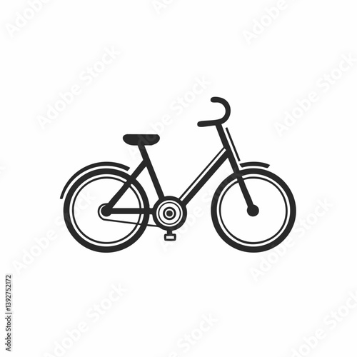 Bike Share - Vector icon, isolated on white background  -  