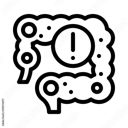 bowel line icon