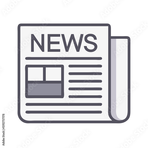 Newspaper News Articles Icon Design