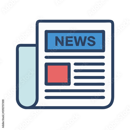 Newspaper News Articles Icon Design