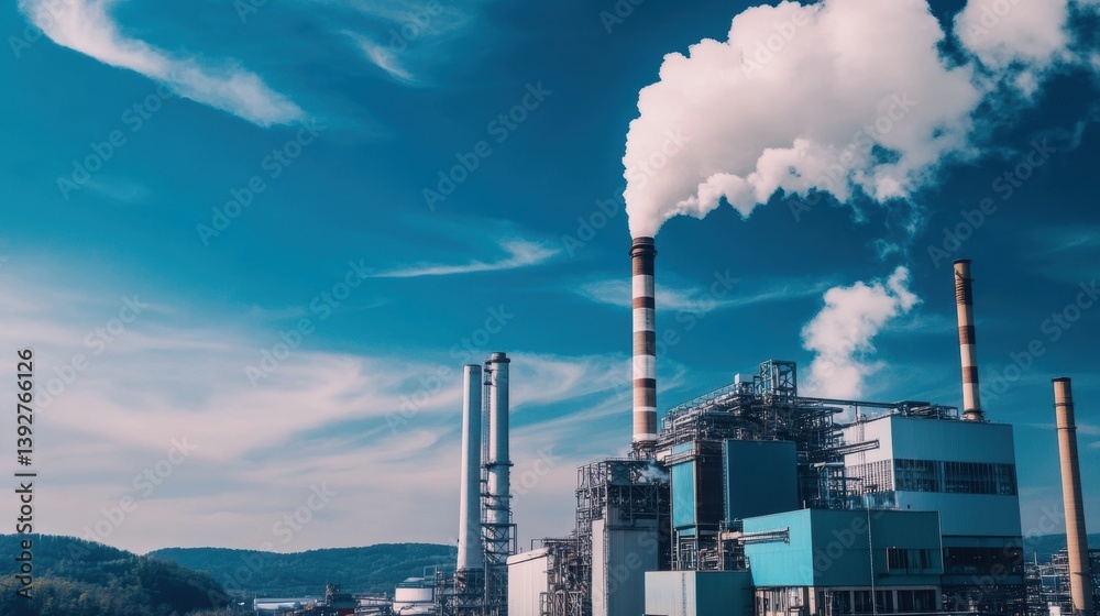 Air pollution impact on environment.