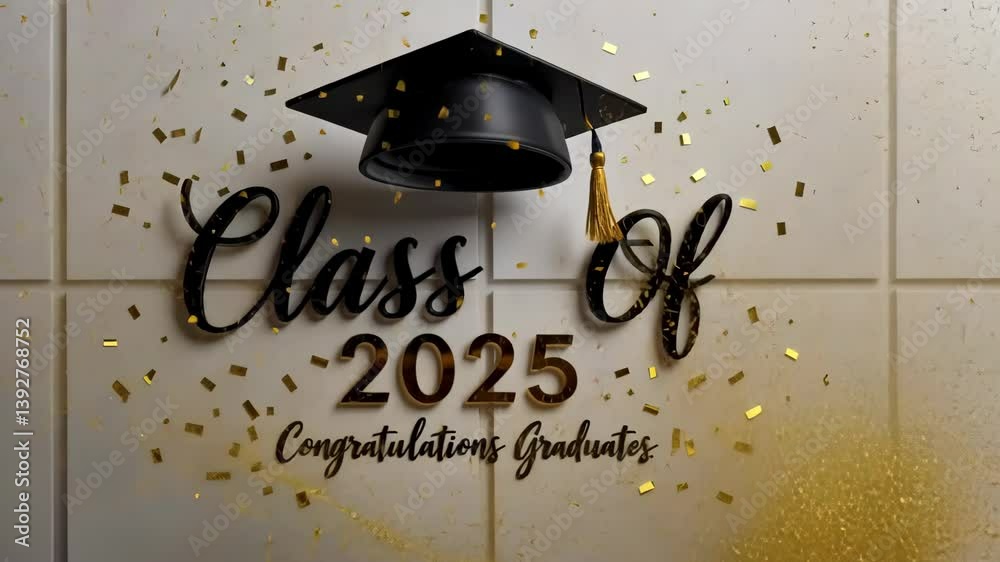 Congratulations to the Class of 2025 with a vibrant design featuring ...