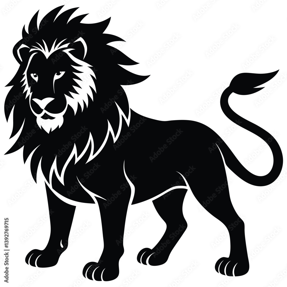 Fototapeta premium lion vector illustration