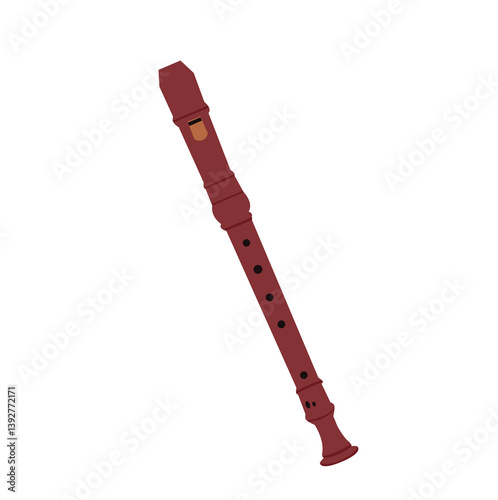 Classical flute,flute and wind Stock symbol for web.