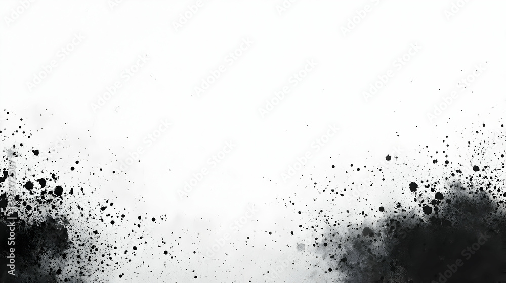 background with scattered paint splashes in monochromatic tones of gray, black, and white, creating a minimalist abstract design background with scattered paint splashes in monochromatic tones of gray, black, and white, creating a minimalist abstract design