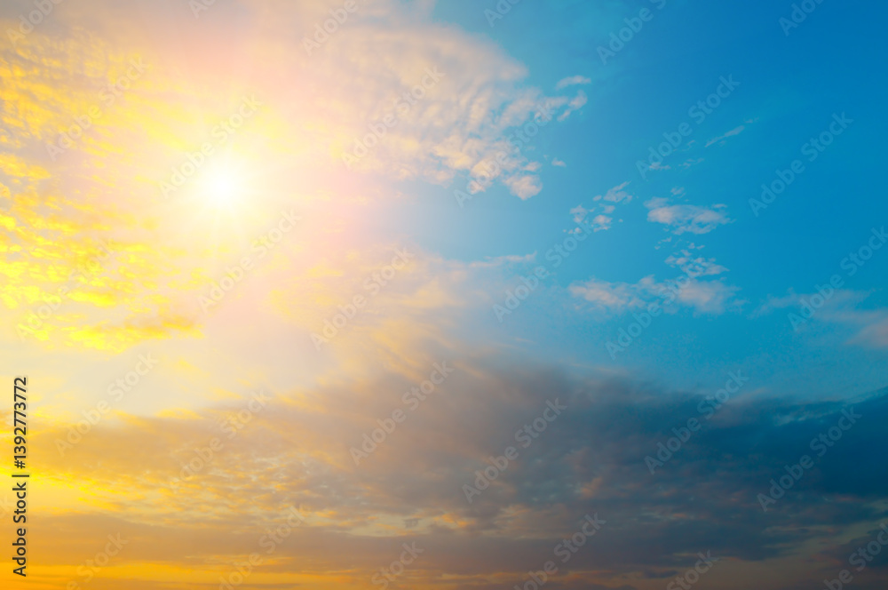 sunrise sky and cloud at morning. sunrise sky and cloud at morning.