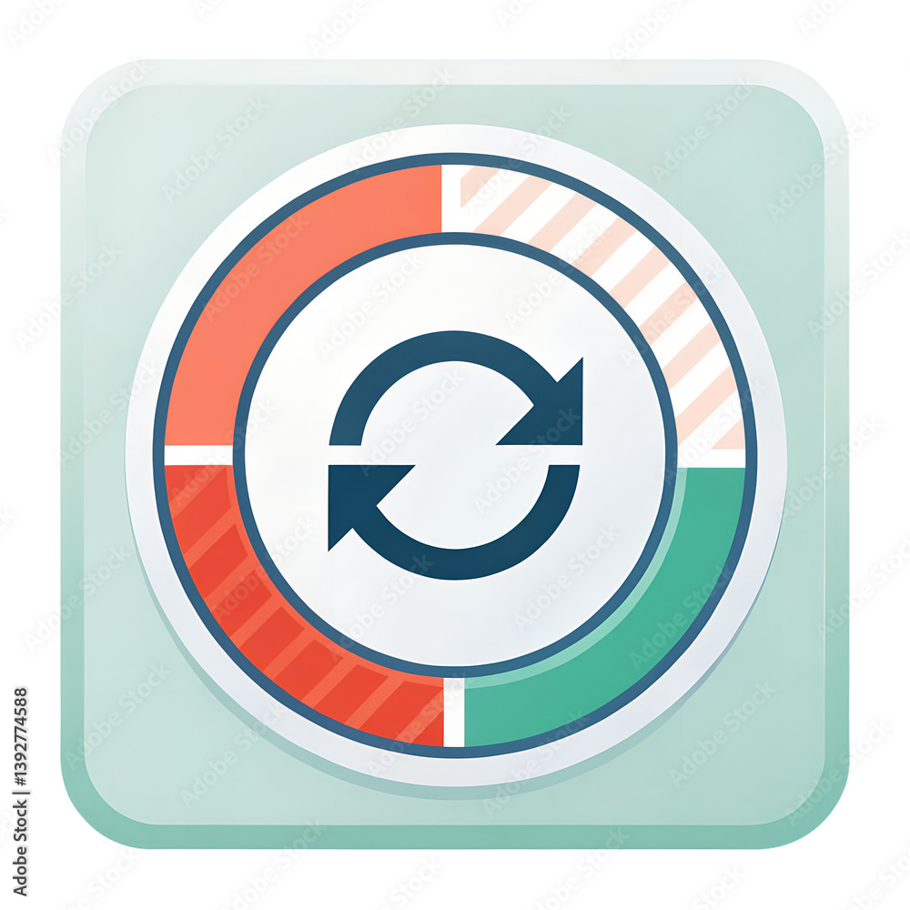Refresh icon with two arrows on a transparent background Refresh icon with two arrows on a transparent background
