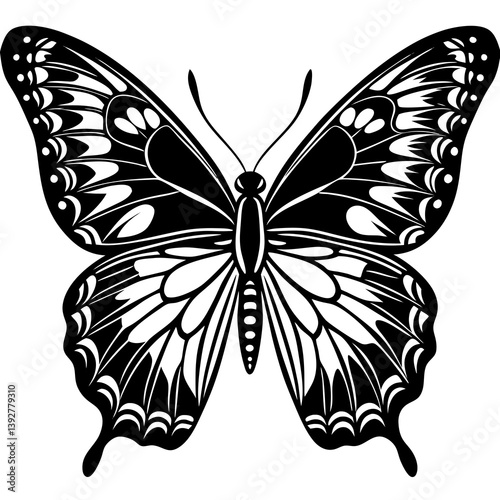 Flying butterflies silhouette black set isolated on white background. Set of butterfly in flight silhouettes. Set of butterflies. Butterfly silhouette icons set. Butterfly tattoo silhouettes.