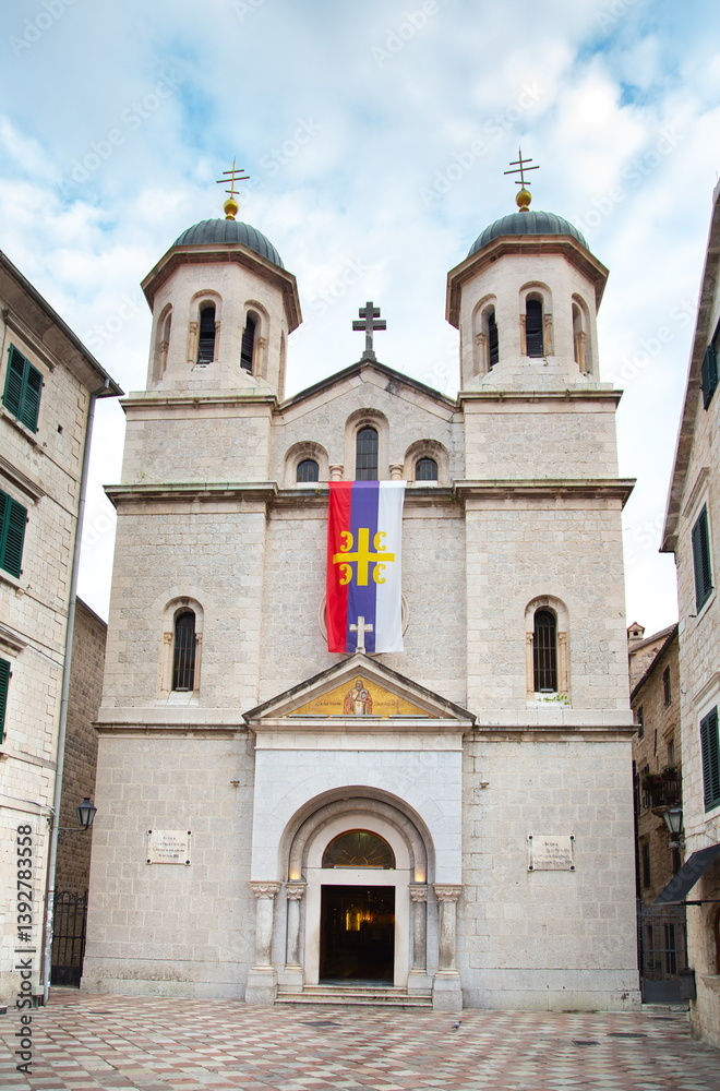 Obraz premium saint Nicolas church in Kotor in Montenegro