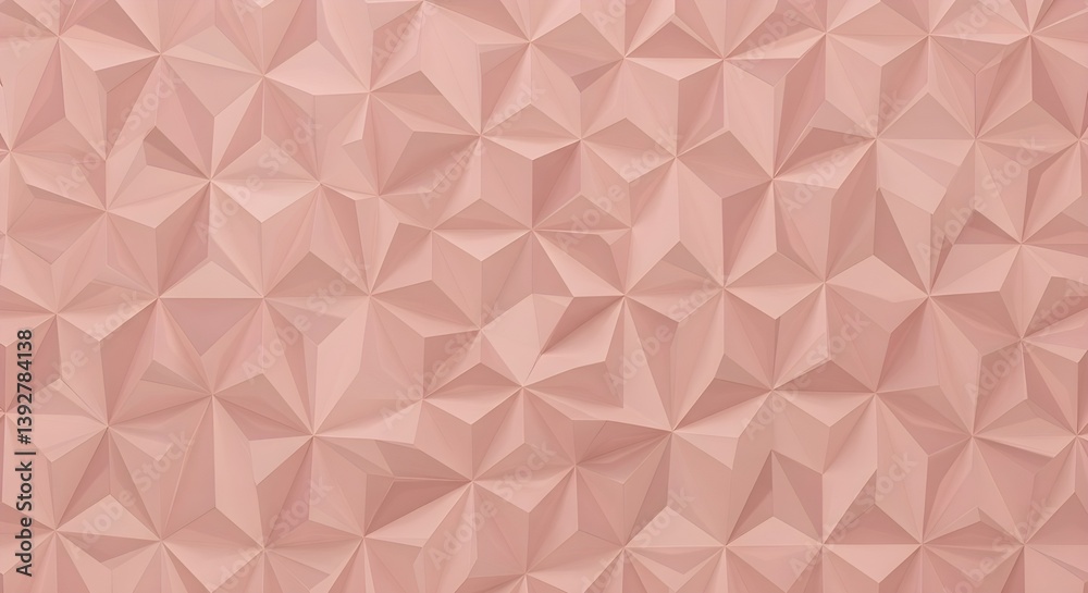 Generative AI, Geometric tile art, abstract floral shapes made of hexagonal and triangle tiles, background image Generative AI, Geometric tile art, abstract floral shapes made of hexagonal and triangle tiles, background image