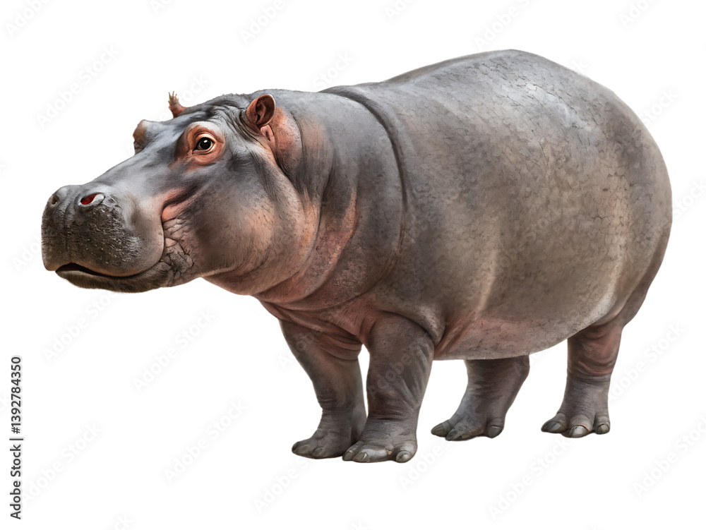 Hippopotamus isolated on white background Hippopotamus isolated on white background