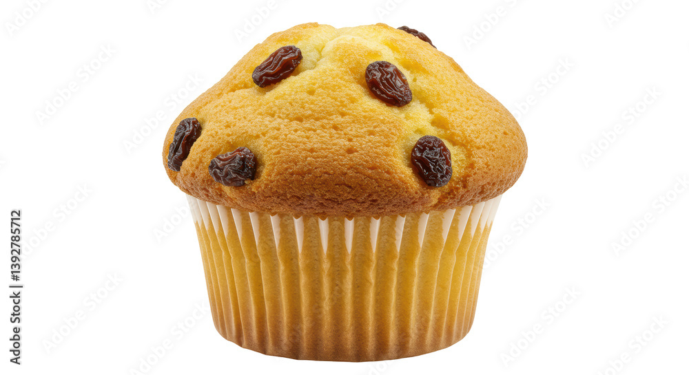 Isolated Raisin Muffin Isolated Raisin Muffin