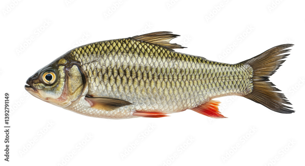 Isolated Common Roach Fish Isolated Common Roach Fish