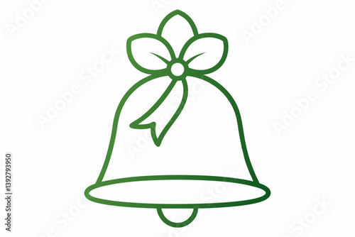 christmas bell isolated on white