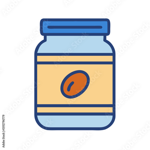 Free Download  Nutritious Almond Butter Jar Icon - GFXLoad