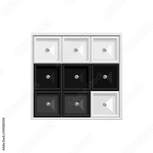 Cabinet, furniture, vector, transparent background