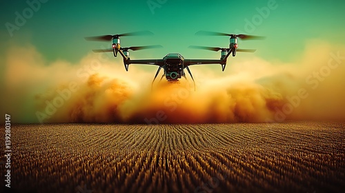 Drone in Action: Dust and Agricultural Innovation