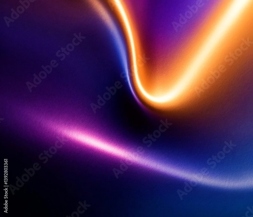 Generative ai abstract background with glowing lines