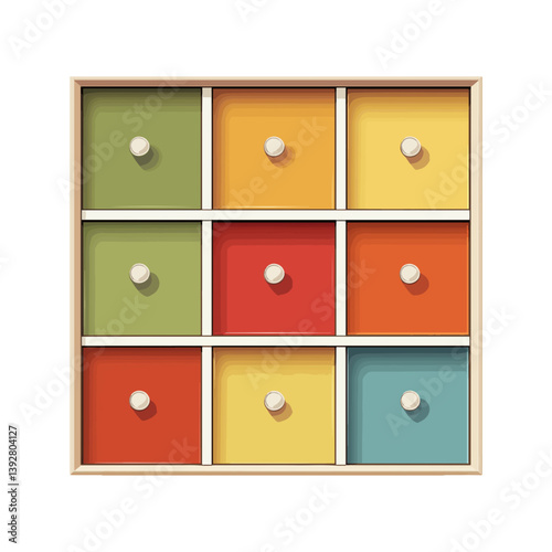 Cabinet, furniture, vector, transparent background