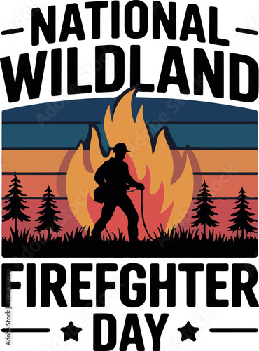 National Wildland Firefighter Day T-shirt design, Prayer is the weapon Christan typography slogan t shirt design