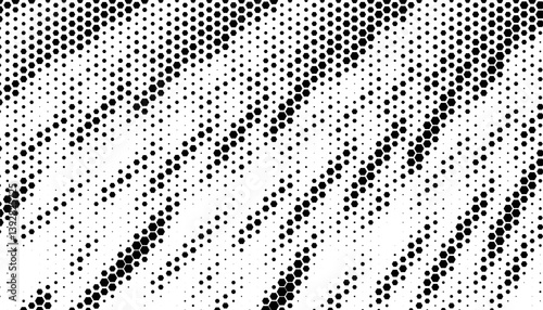 Black and white abstract transition pattern with hexagon shape made halftone effect. Smooth transition for sporty background and jersey design. Fully editable vector element. 