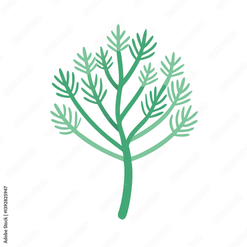 Fototapeta premium Dill Icon for Flavorful Cooking
