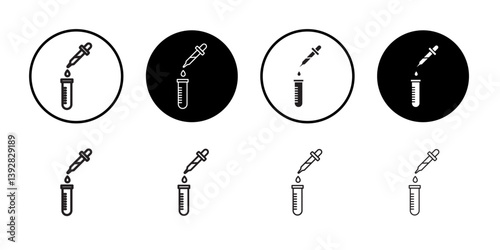 Medical test icon vector logo set collection for web app ui