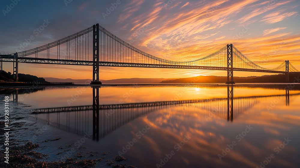 Intricate Suspension Bridge: Architectural Marvel, Engineering Design, Urban Infrastructure, Modern Bridge Construction, and Scenic Cityscape Views for Creative Inspiration.
Intricate Suspension Bridge: Architectural Marvel, Engineering Design, Urban Infrastructure, Modern Bridge Construction, and Scenic Cityscape Views for Creative Inspiration.