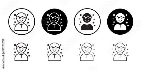 Pleasure icon vector logo set collection for web app ui