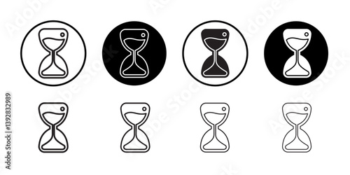 sand clock icon vector logo set collection for web app ui