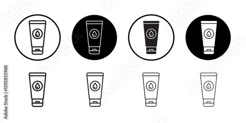 Water-based lubricant icon vector logo set collection for web app ui