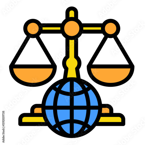 International Business Law  Icon Element For Design	