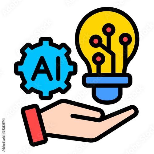Technology Innovation  Icon Element For Design	