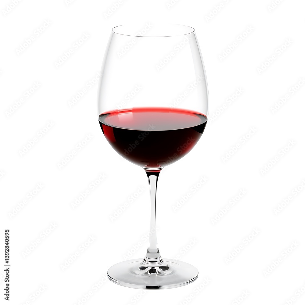 Wine Glass Isolated on Transparent Background with Red Wine Wine Glass Isolated on Transparent Background with Red Wine