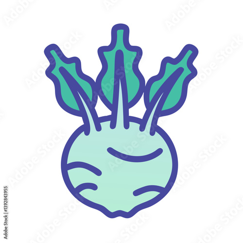  Kohlrabi Icon for Healthy Dishes