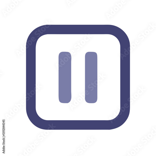 Pause Icon Stop Hold Action Icon Design