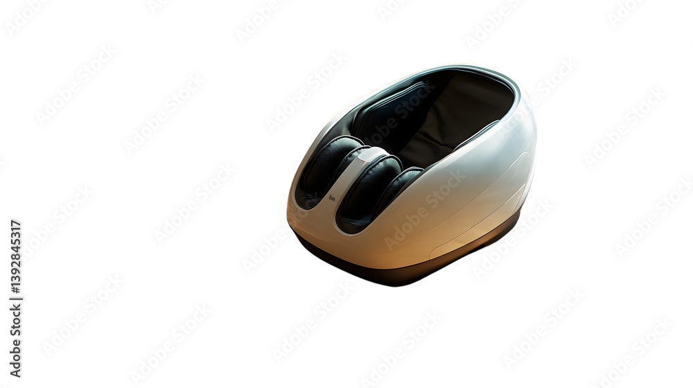 Professional Foot Massager Displayed on Wooden Floor in Detailed Close-up View Professional Foot Massager Displayed on Wooden Floor in Detailed Close-up View