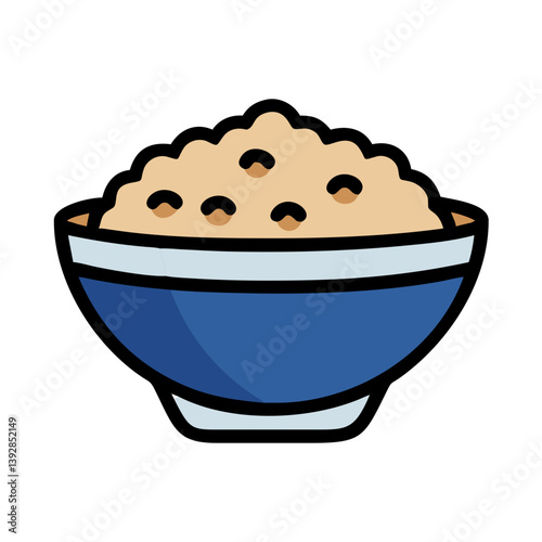  Oatmeal Bowl Vector for Healthy Breakfast