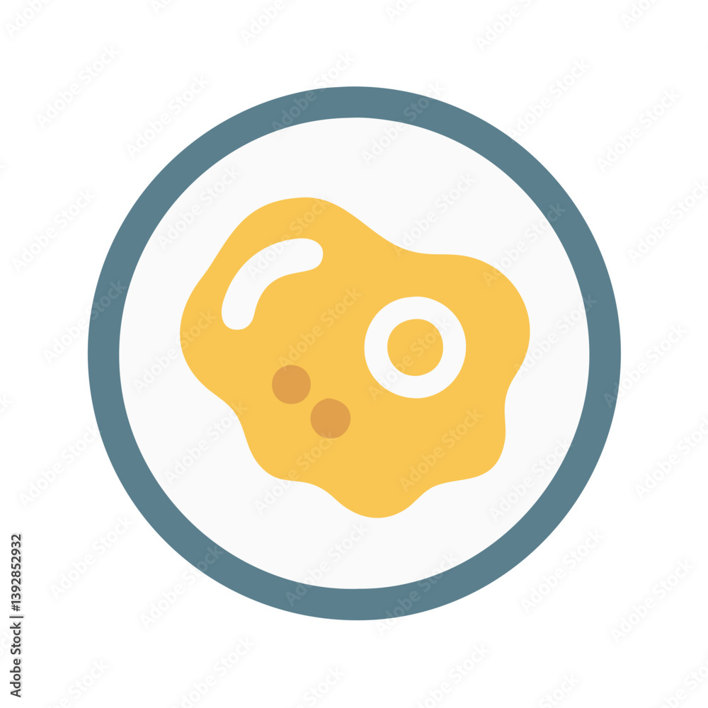 Fototapeta premium Omelette Graphic for Quick Breakfast