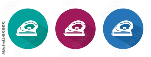 Icon for iron vector illustration in flat.